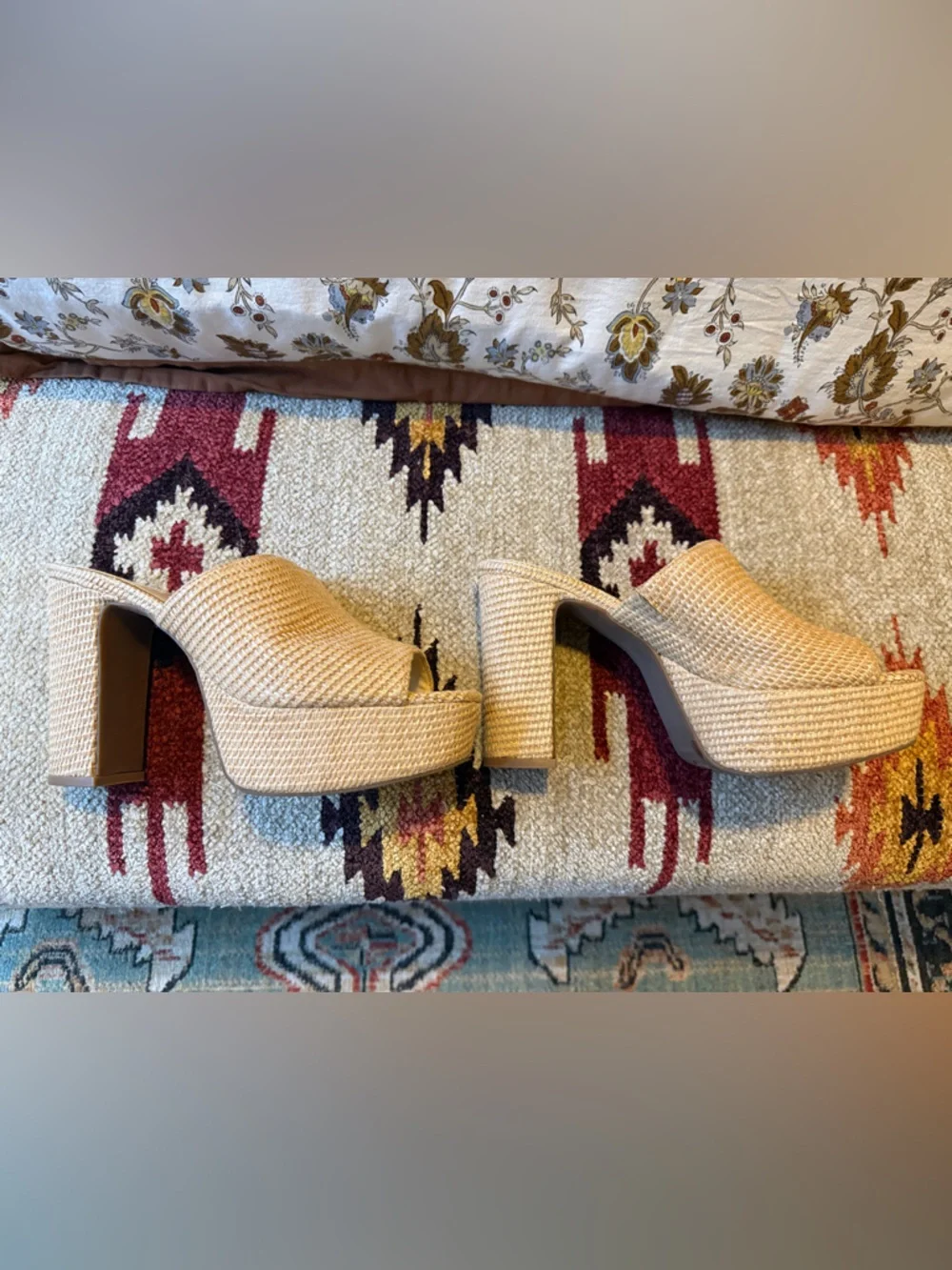Jessica Simpson Camree Woven Platform Mule Heels - Picture 9 of 11